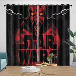 Darth Maul Curtains Pattern Blackout Window Drapes