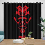 Darth Maul Curtains Pattern Blackout Window Drapes