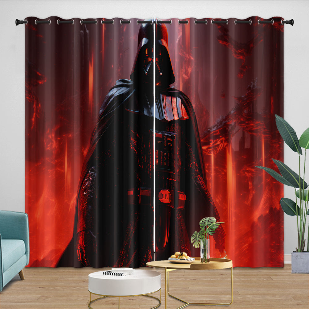 Darth Vader Curtains Blackout Window Drapes Room Decoration