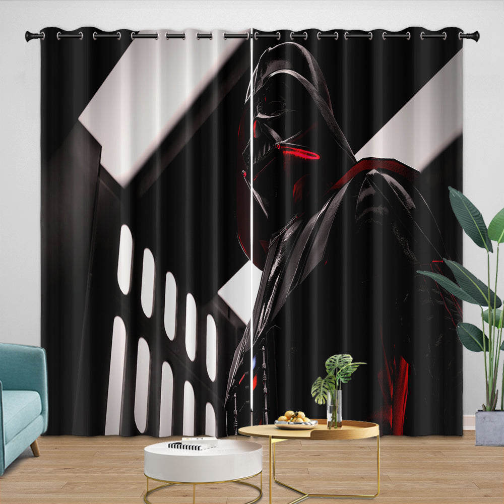 Darth Vader Curtains Blackout Window Drapes Room Decoration