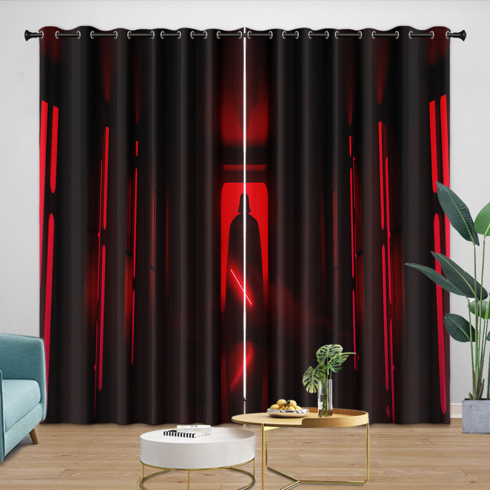 Darth Vader Curtains Blackout Window Drapes Room Decoration