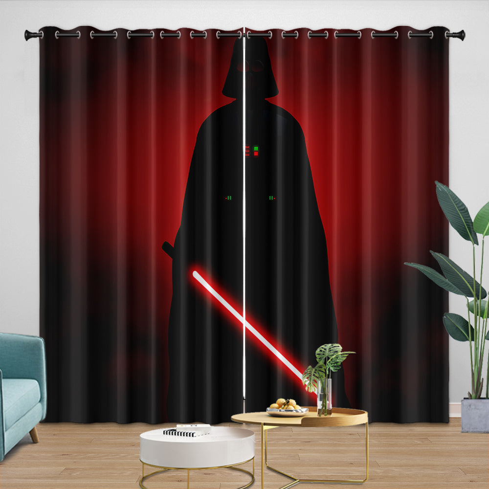 Darth Vader Curtains Blackout Window Drapes Room Decoration