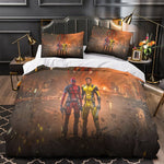 Deadpool And Wolverine Bedding Set Pattern Quilt Cover Without Filler
