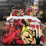 Deadpool And Wolverine Bedding Set Pattern Quilt Cover Without Filler