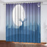 Deer Curtains Pattern Blackout Window Drapes