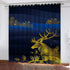 Deer Curtains Pattern Blackout Window Drapes