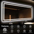 Deluxe Center Glow LED Bathroom Mirror