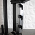 Deluxe Half Rack - Muscle D Fitness - Heavy Duty - Adjustable Safety Bars - Pull Up - Vertical Olympic Bar Storage