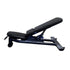 Deluxe Adjustable Bench - Muscle D Fitness - Adjustable Moveable Padded Bench Black Silver