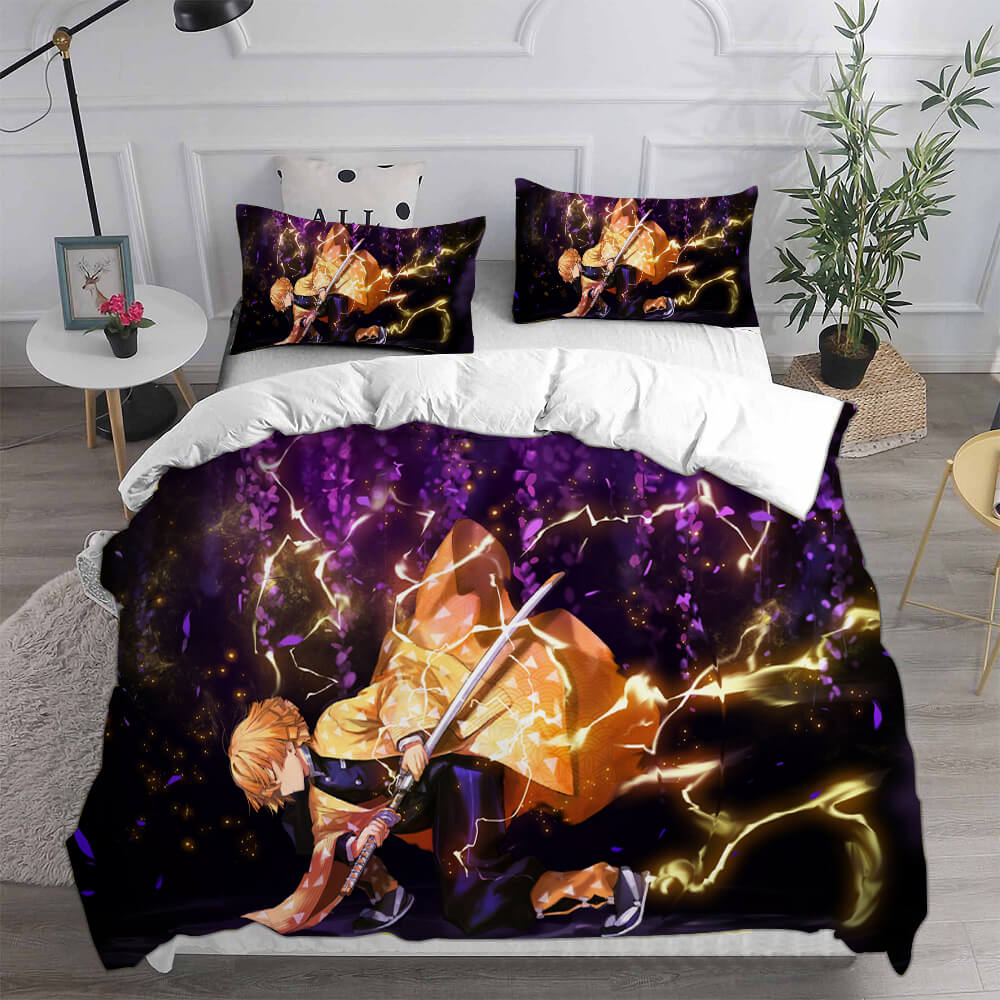 Demon Slayer Kimetsu no Yaiba Bedding Set Duvet Cover Quilt Bed Sets
