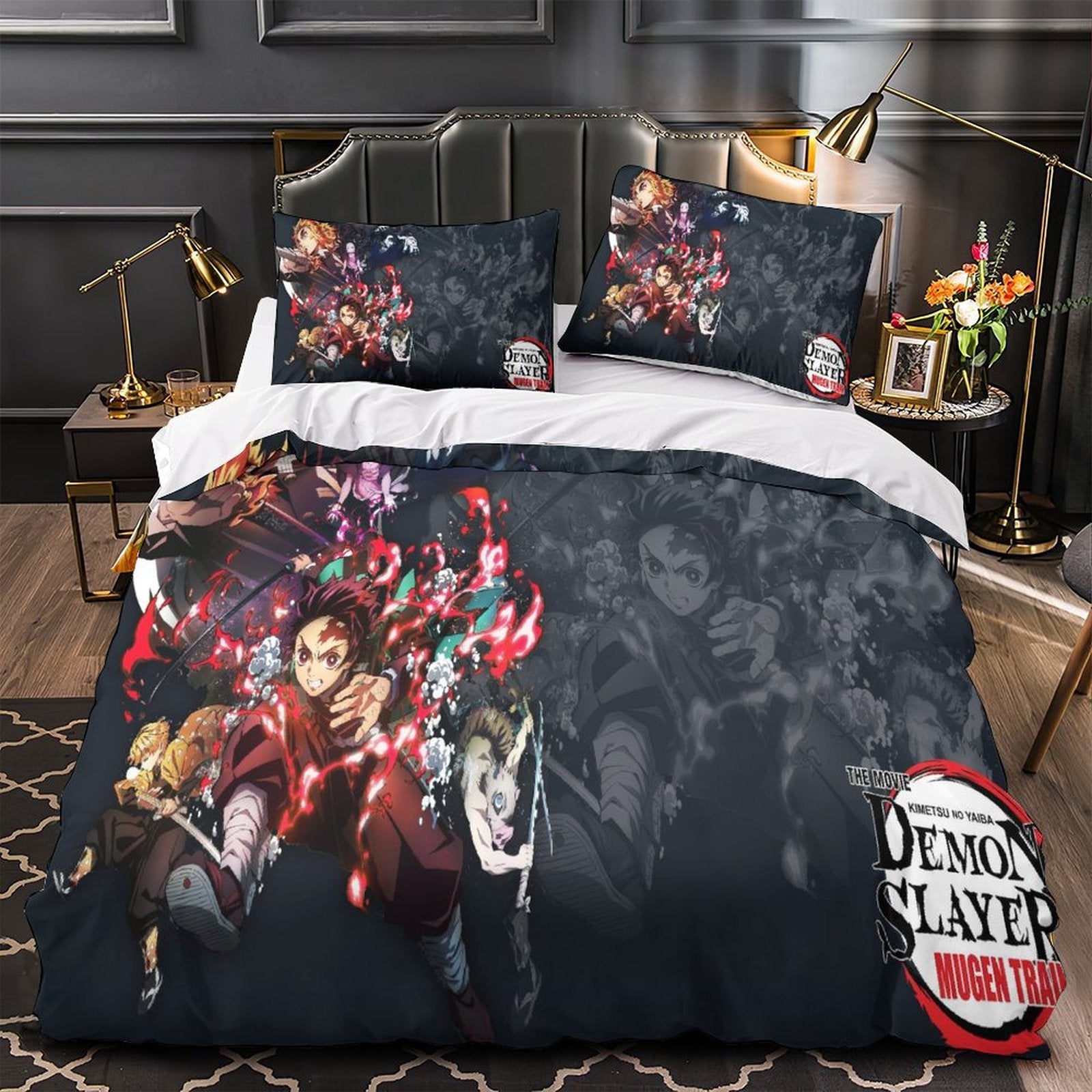 Demon Slayer Kimetsu no Yaiba Bedding Set Quilt Duvet Cover Without Filler