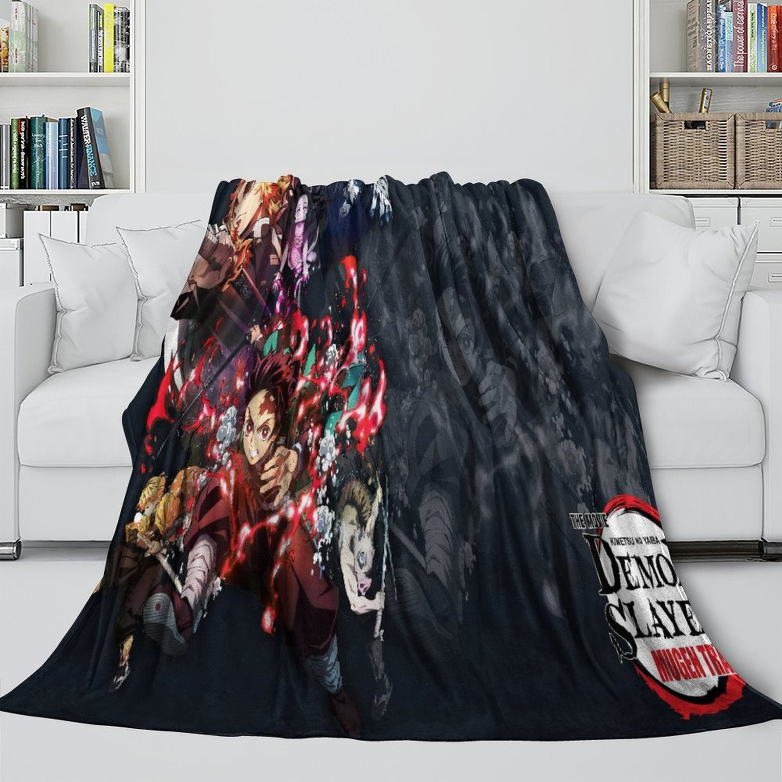 Demon Slayer Kimetsu no Yaiba Blanket Flannel Throw Room Decoration