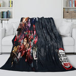 Demon Slayer Kimetsu no Yaiba Blanket Flannel Throw Room Decoration