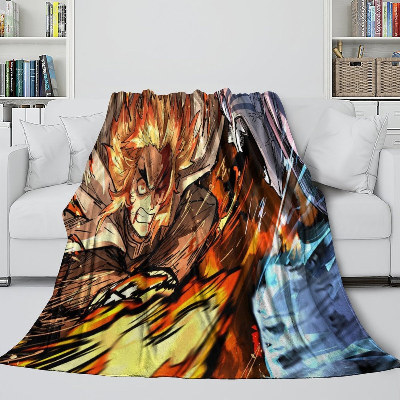 Demon Slayer Kimetsu no Yaiba Blanket Flannel Throw Room Decoration