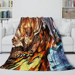 Demon Slayer Kimetsu no Yaiba Blanket Flannel Throw Room Decoration