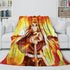 Demon Slayer Kimetsu no Yaiba Blanket Flannel Throw Room Decoration