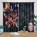 Demon Slayer Kimetsu no Yaiba Curtains Blackout Window Drapes Room Decoration