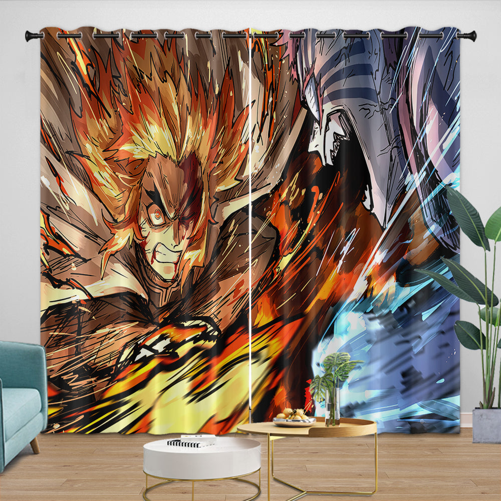 Demon Slayer Kimetsu no Yaiba Curtains Blackout Window Drapes Room Decoration