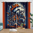 Denver Broncos Curtains Blackout Window Drapes Room Decoration