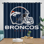 Denver Broncos Curtains Blackout Window Drapes Room Decoration