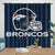 Denver Broncos Curtains Blackout Window Drapes Room Decoration