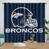 Denver Broncos Curtains Blackout Window Drapes Room Decoration