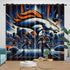 Denver Broncos Curtains Blackout Window Drapes Room Decoration