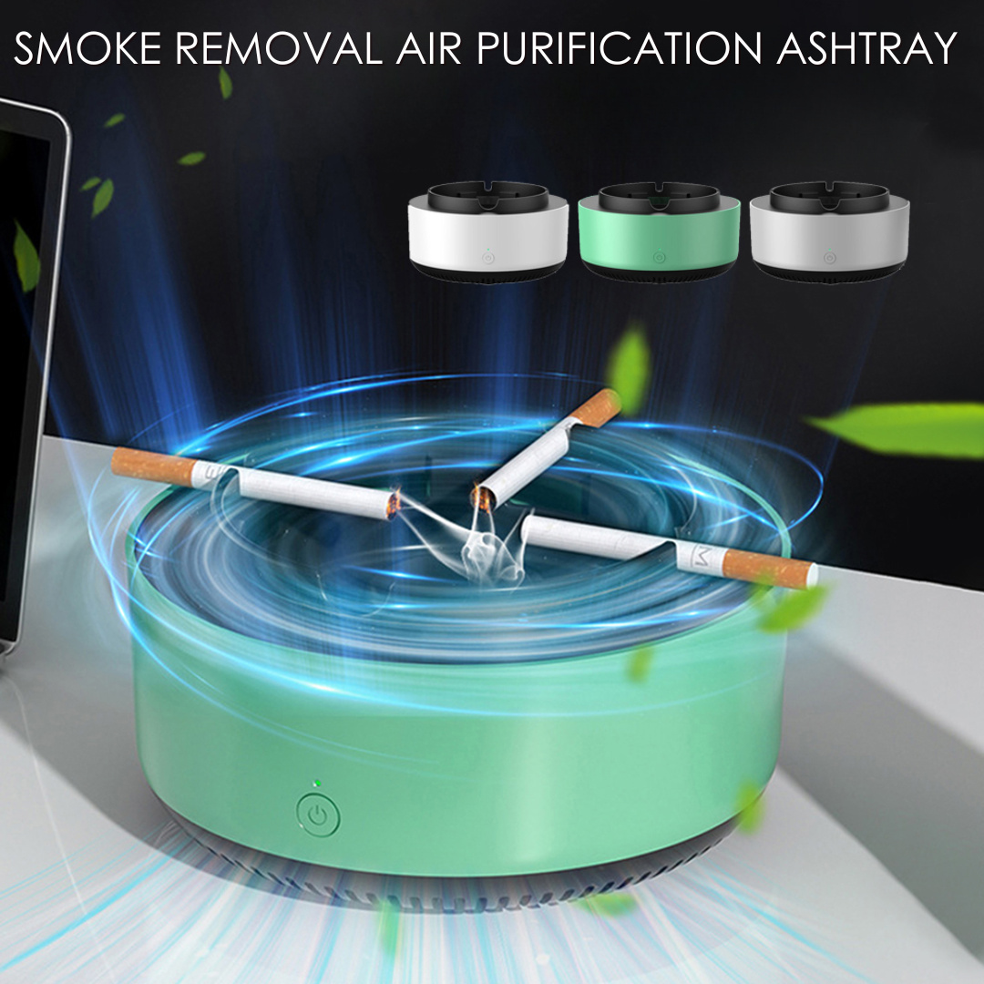 Smokeless Ashtray Air Purifier Smoke Filter Ashtray with Odor Removal