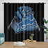 Detroit Lions Curtains Blackout Window Drapes Room Decoration