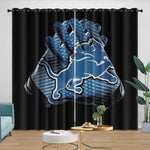 Detroit Lions Curtains Blackout Window Drapes