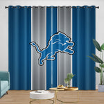 Detroit Lions Curtains Blackout Window Drapes