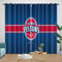 Detroit Pistons Curtains Blackout Window Drapes Room Decoration