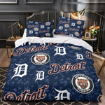 Detroit Tigers Bedding Set Quilt Cover Without Filler