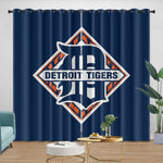 Detroit Tigers Curtains Blackout Window Drapes Room Decoration