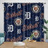 Detroit Tigers Curtains Blackout Window Drapes Room Decoration