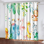 Dinosaur Curtains Blackout Window Treatments Drapes Room Decoration