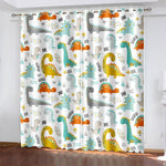 Dinosaur Curtains Blackout Window Treatments Drapes Room Decoration