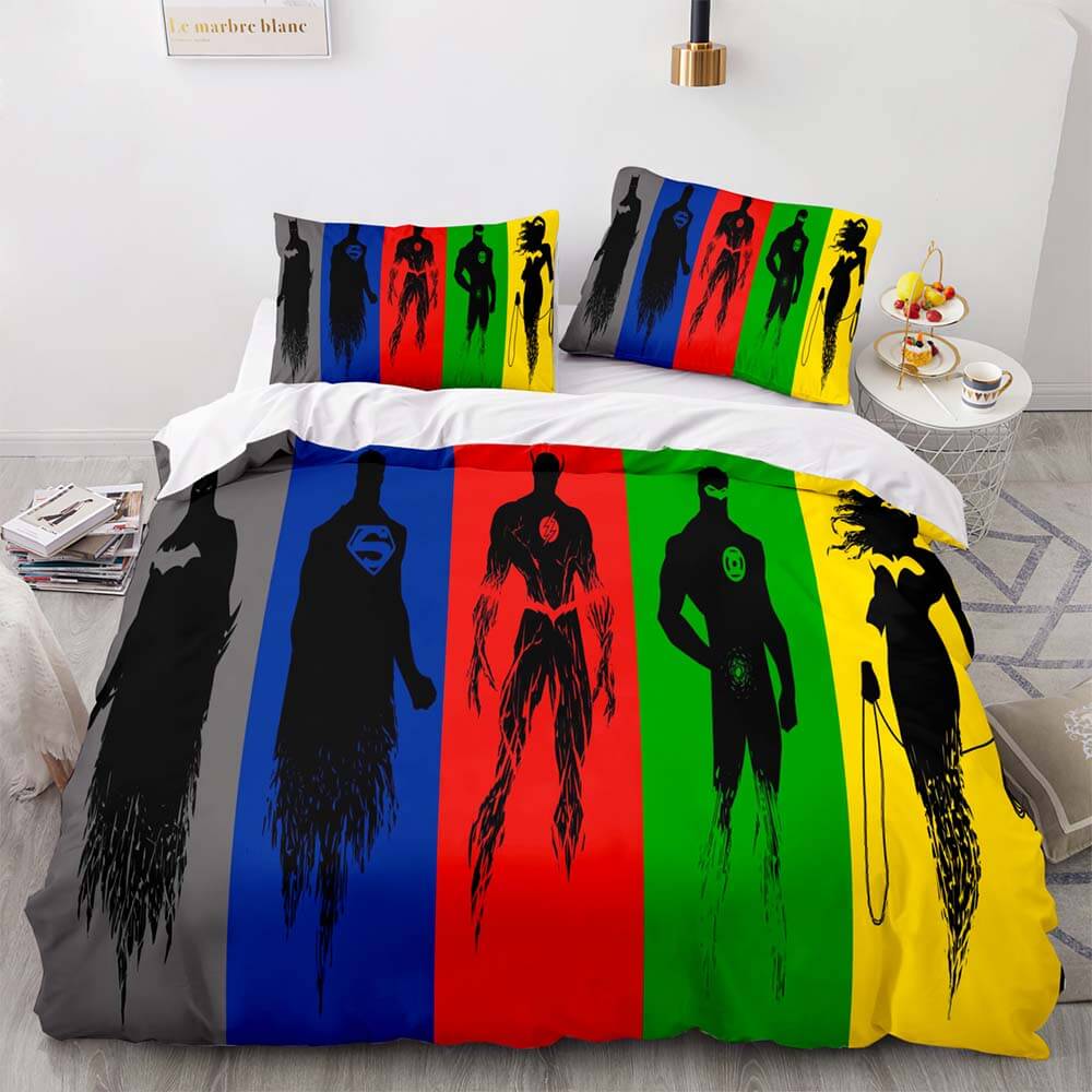 Disney Justice League Bedding Set Quilt Duvet Cover Throw Bedding Sets