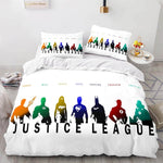Disney Justice League Bedding Set Quilt Duvet Cover Throw Bedding Sets