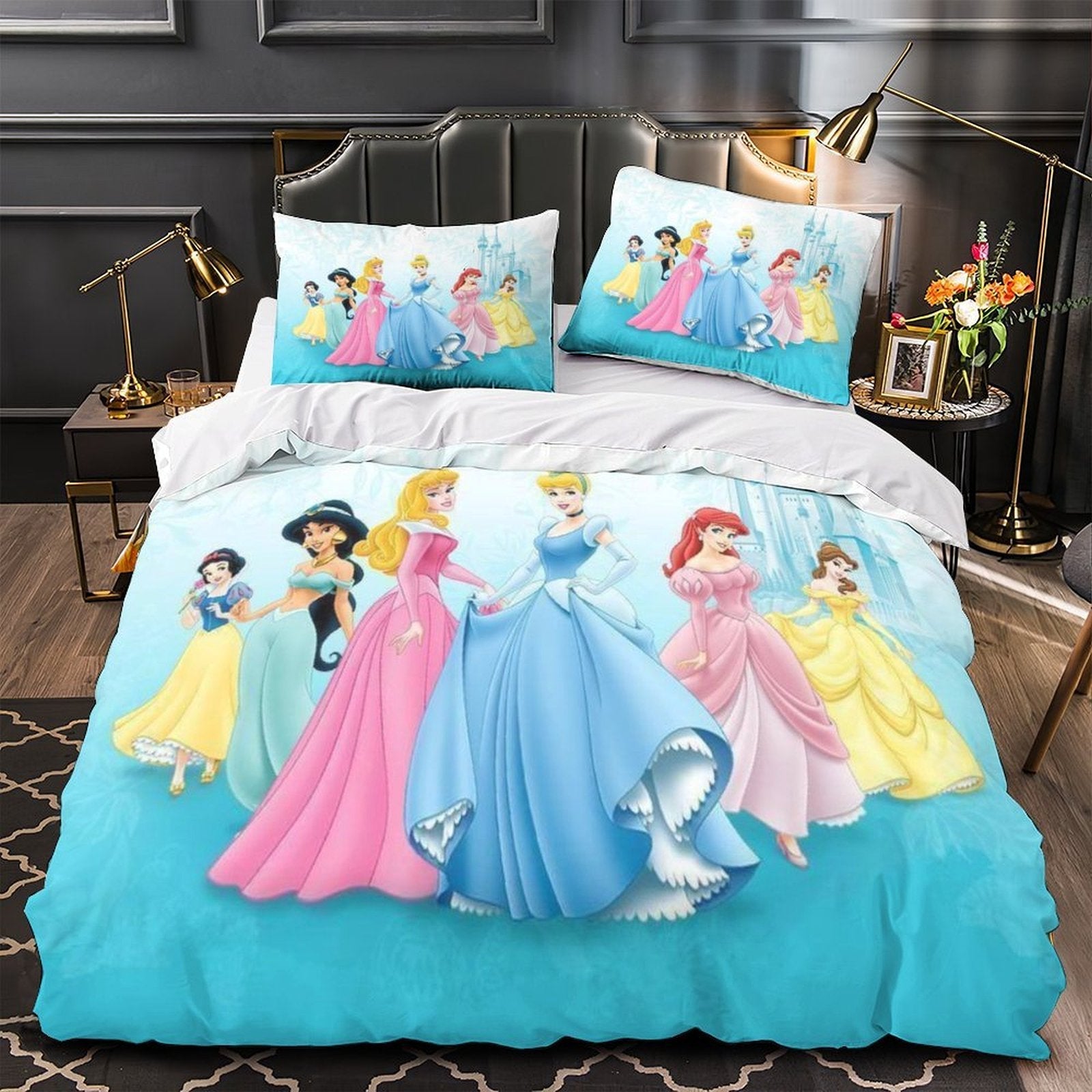 Disney Princess Duvet Cover Pattern Bedding Set Without Filler