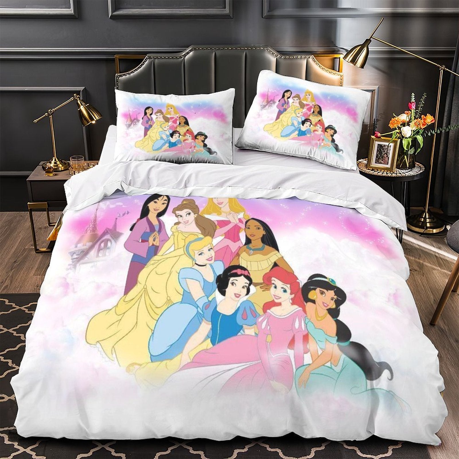 Disney Princess Duvet Cover Pattern Bedding Set Without Filler
