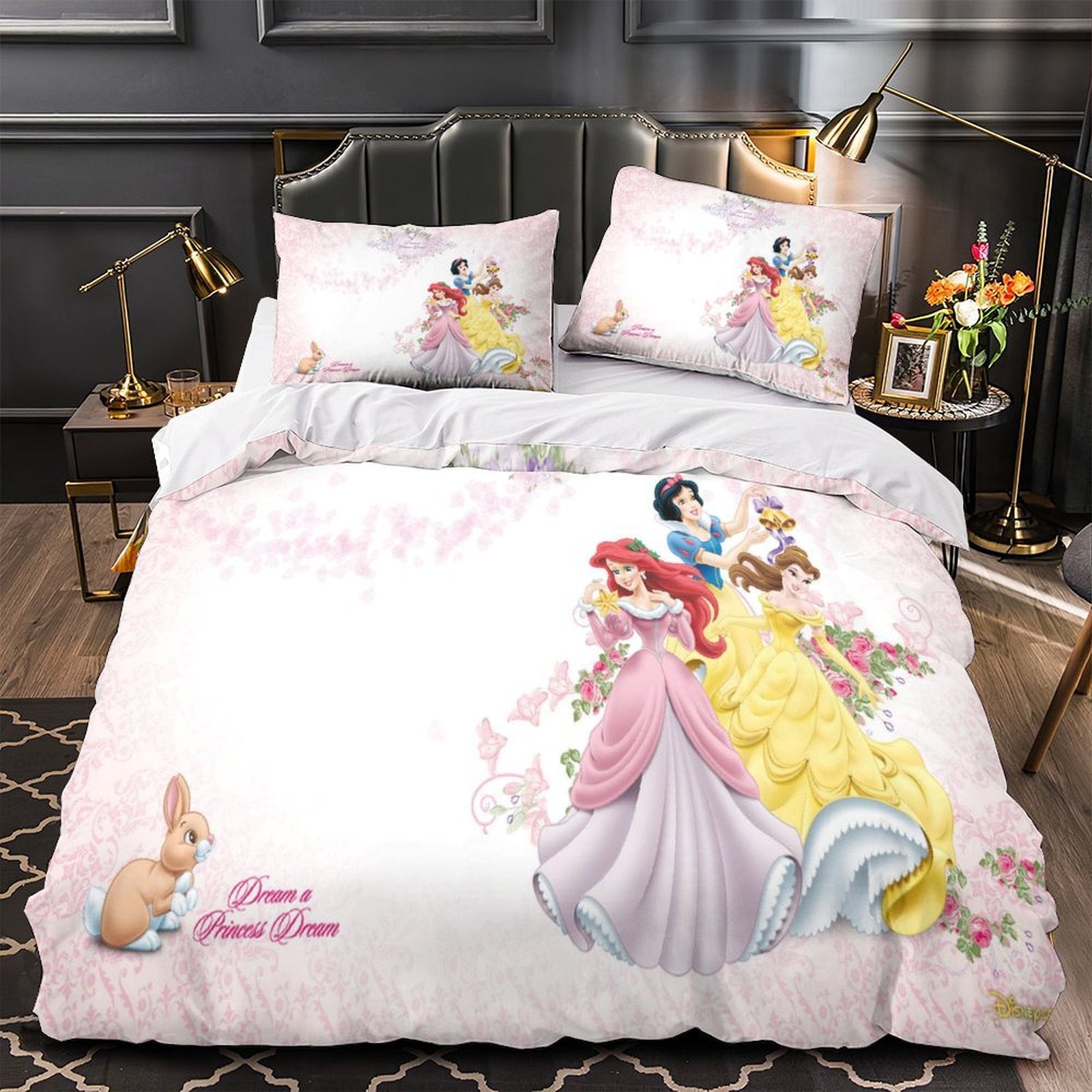 Disney Princess Duvet Cover Pattern Bedding Set Without Filler