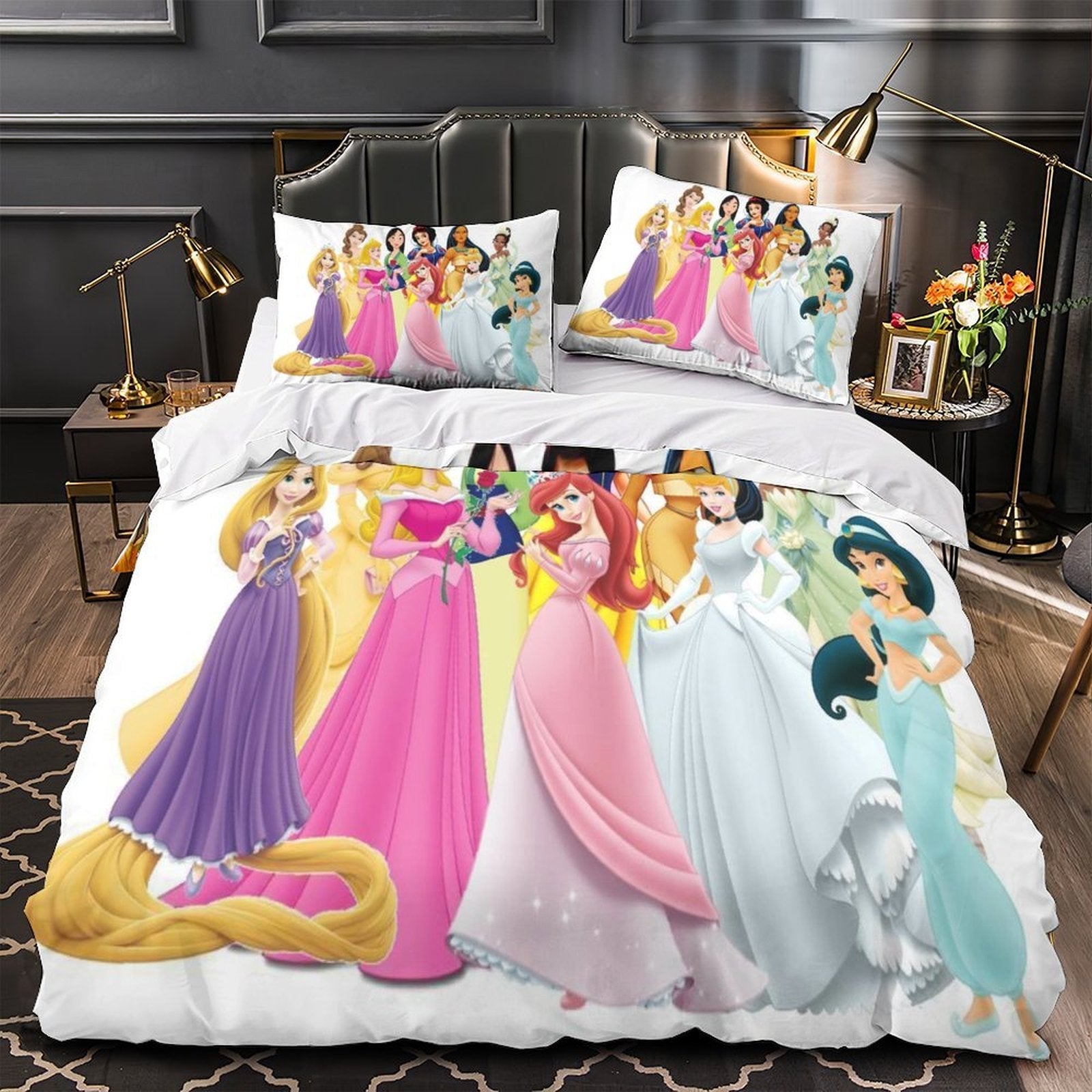 Disney Princess Duvet Cover Pattern Bedding Set Without Filler