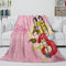 Disney Princess Pattern Blanket Flannel Throw Kids Room Decoration