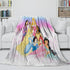 Disney Princess Pattern Blanket Flannel Throw Kids Room Decoration