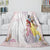 Disney Princess Pattern Blanket Flannel Throw Kids Room Decoration