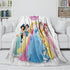 Disney Princess Pattern Blanket Flannel Throw Kids Room Decoration