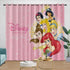 Disney Princess Pattern Curtains Blackout Kids Room Window Drapes