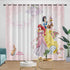 Disney Princess Pattern Curtains Blackout Kids Room Window Drapes