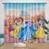 Disney Princess Pattern Curtains Blackout Kids Room Window Drapes